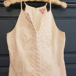 LILLY PULITZER WHITE HALTER TOP